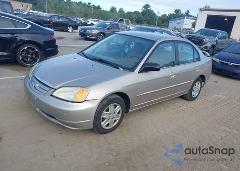 2002 Honda Civic Lx from USA, damaged, VIN 2HGES16572H588276